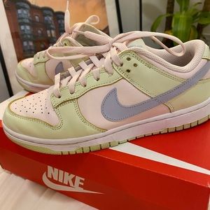 Nike Dunk Low | soft pink & lime ice | W US Size 7.5 | M US Size 6 | With Box